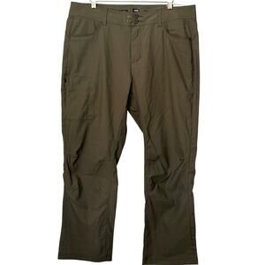 Prana Halle Straight Pant II Slate Green 16 Short 28 inseam Hiking Straight